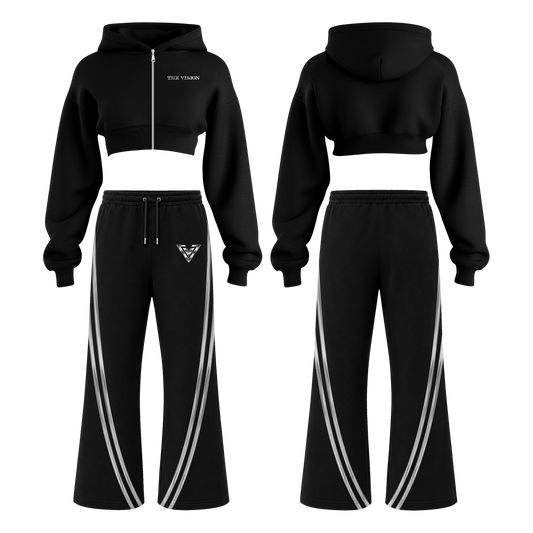 Vision Valley cropped hoodie set